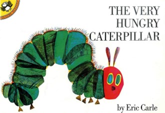 The book cover of "The Very Hungry Caterpillar" by Eric Carle